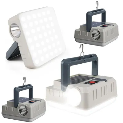 Produktbild von 4 Stück Solarlaternen für Camping – Leichte, wasserfeste LED-Lampen für Zelt und Outdoor