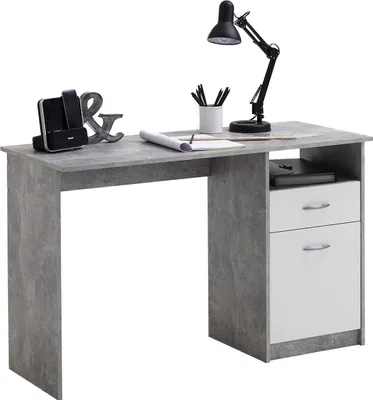 Image de Schreibtisch >Jaden I< in Weiß - 123x76,5x50cm (BxHxT)