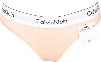 Obrázek produktu pro CK CALVIN KLEIN dámské tanga, kalhotky s viditelným elastickým lemem a logem, spodní prádlo ze strečové bavlny, číslo výrobku F3786O, XS, bavlna 53 %, modal 35 %, Elastan 12 %