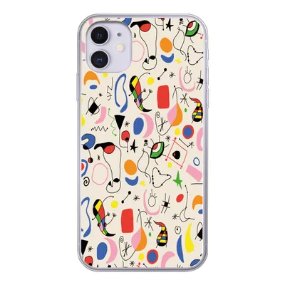 Produktbild von MuchoWow® Handyhülle Schutzhülle Hülle für iPhone 11 Muster - Abstrakt - Kunst Silikon Softcase Handy Hülle - Handytasche