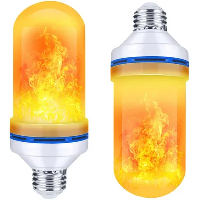 Produktbild von 2 x LED Flamme Glühbirne Flamme Lampe Flackerlicht Flammeneffekt Feuer E27