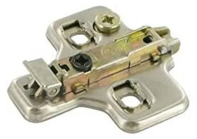 Image de Embase croix à visser 37x32mm acier argentée - SALICE - BAR3L09F