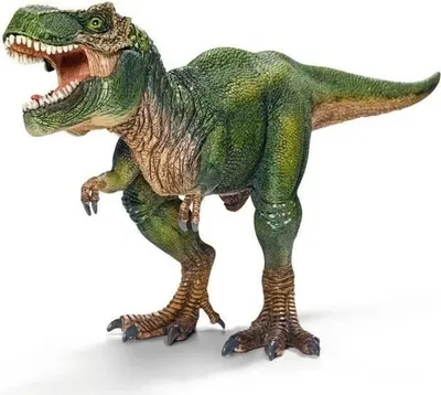 Zdjęcie produktu dla Figurka Dinozaura T-Rex, Tyranozaur Rex Ruchoma Szczęka, Zabawka dla Dzieci 4+, Schleich 14525, Zielony