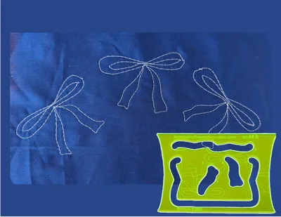Quiltlineal für Lintbögen, 20 x 13,4 cm, für Nähmaschinen
