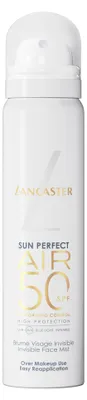 Zdjęcie produktu dla Lancaster Sun Perfect AIR Invisible Face Mist SPF50, Spray z filtrem przeciwsłonecznym, Twarz, Spray, Rozjaśniający, Odżywiający, Matowa skóra, 75 ml