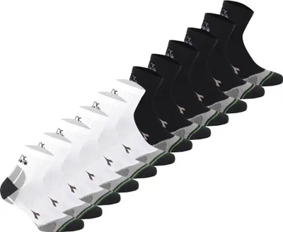Produktbild von Diadora Uni Quarter Sportsocken, 12er Pack - Socken, Logo, Muster Schwarz/Weiß 39-42