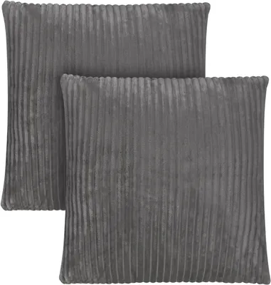 Produktbild von Aspero 2 Kissenbezüge aus Streifen-Flanell 80x80 cm
