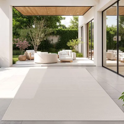 Produktbild von TT Home Teppich Für Outdoor Küchenteppich Balkon Terrasse Unifarbenes Design Modern Größe 240x340 cm