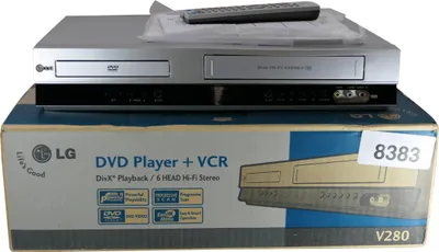 Zdjęcie produktu dla LG V280N-S | Magnetowid VHS / odtwarzacz DVD | W OPAKOWANIU