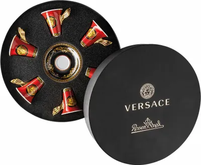 Immagine prodotto di Rosenthal Versace Espresso-/Mokkatassen 6er-Set Medusa, Porzellan, 90 ml, 19300-409605-29254