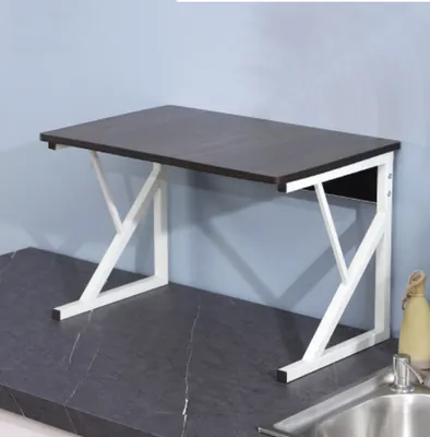 Produktbild von Mikrowellenhalter Küchenregal Mikrowelle Regale Rack Organizer 54x35x34.5cm Schwarz