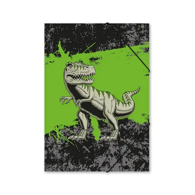 Produktbild von itenga Gummizugmappe Zeichenmappe A4 Motiv T-REX