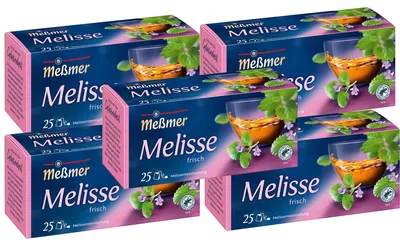 Obrázek produktu pro Meßmer Melissa směs jemná a svěží příchuť 50g balení po 5 kusech