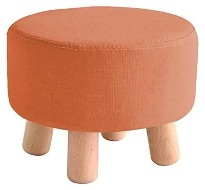 Produktbild von Holzhocker mit gepolsterter Sitzfläche