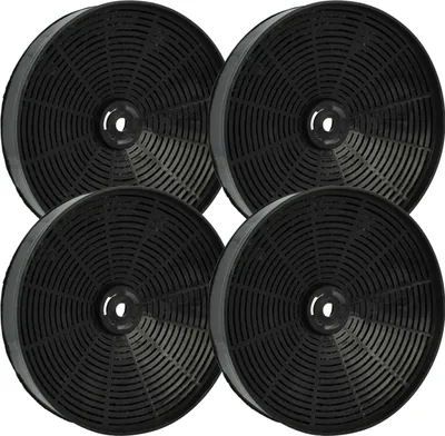 Produktbild von vhbw 4x Aktivkohlefilter kompatibel mit Alno AEF3290A 94264093000, AEF3270N 94242035600, AEF3290N 94242034900 Dunstabzugshaube - 17,3 cm