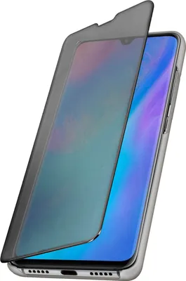 Produktbild von Huawei P30 Pro Flip Cover mit Spiegeleffekt & Standfunktion – Silber
