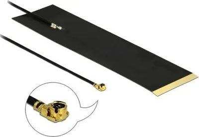 Produktbild von Antenne LTE MHF® I Stecker 1,92 - 3,90 dBi 15 cm 1,13 FPC intern Delock