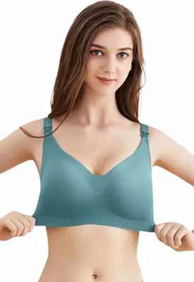 Produktbild von Nahtloser Still-BH – Dunkelgrün – XXL, Dunkelgrün