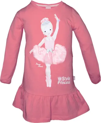 Produktbild von 81855 Disney Style Princess Kleid für Mädchen – Rosa, Gr. 98 – Magisches Kleid für kleine Prinzessinnen