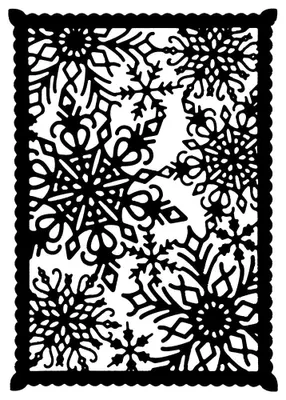 Stanzschablone Eiskristall Magie, 13,1 cm x 9,4 cm