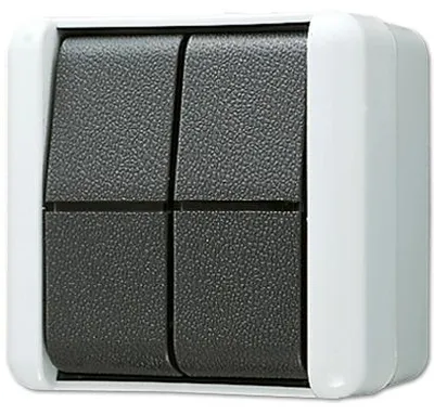 Obrázek produktu pro JUNG 805 W, 1P, Černá, Bílá, 250 V, 10 A