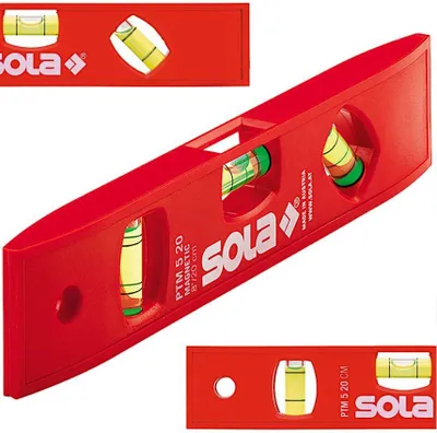 Productafbeelding van Kunststof Waterpas Mag Horizontale En Verticale Indicator Ptm 5 20cm