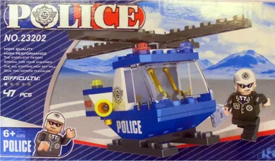 Produktbild von Polizei Hubschrauber Bausteine 47 Teile