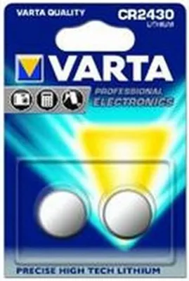 Produktbild von Varta CR 2430, Nickel-Oxyhydroxide (NiOx), 3V, 280 mAh, 2,4 cm, 2,4 cm, 3 mm