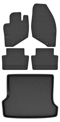 Obrázok produktu pre Gumové autokoberce SolidTread + vaňa kufra pre: Volvo V70 II 2000-2007 kombi 5 ks