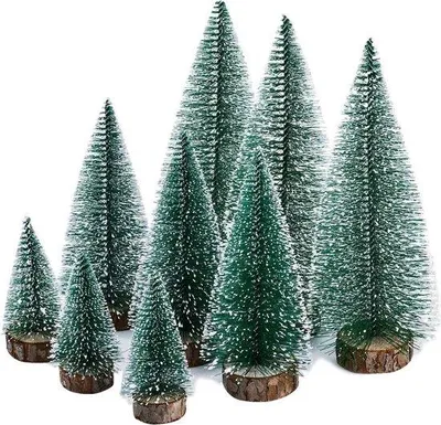 Produktbild von Kleine Weihnachtsbäume mit Kunstschnee Dekoration Set