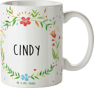 Produktbild von Mr. & Mrs. Panda Kaffeepott Cindy - Geschenk, kaffeetasse keramik, schöne tasse, Bürotasse, Kaffeebecher, Teepott