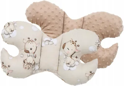 Produktbild von Babymam Schmetterlingskissen Reise Anti-Schock Minky Beiger