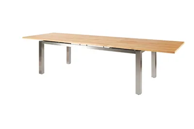 Produktbild von Diamond Garden Ausziehtisch LEVANTO 220/320 x 100 cm, Edelstahl / Recycled Teak