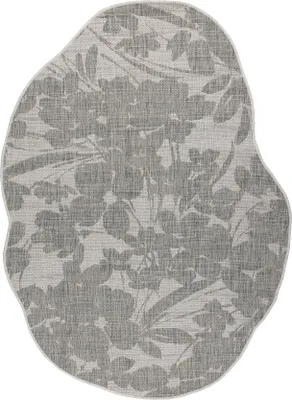 Zdjęcie produktu dla Dywan ORGANIC 2735 sizal Kwiaty ecru / - naturalny, nowoczesny nieregularny kształt szary 200x290 cm