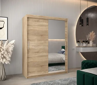 Obrázek produktu pro Skříň s posuvnými dveřmi v šířce 150 cm TIMEA 2 - dub sonoma