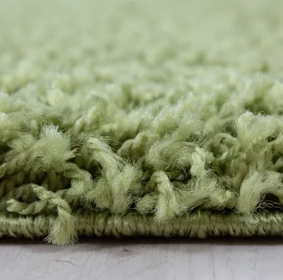 Produktbild von Hochflor Teppich Lux Läufer, Farbe: Grün, Größe:80x250 cm