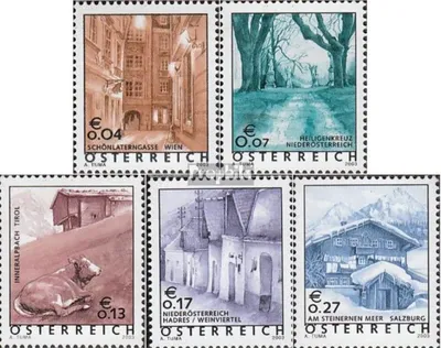 Produktbild von Briefmarken Österreich 2003 Mi 2420-2424 (kompl.Ausg.) gestempelt Ferienland Österreich
