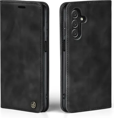 Produktbild von Handy Hülle für Samsung Galaxy A25 5G Klapphülle Bookcase Flip Cover Handy Tasche Etui Farbe: Schwarz