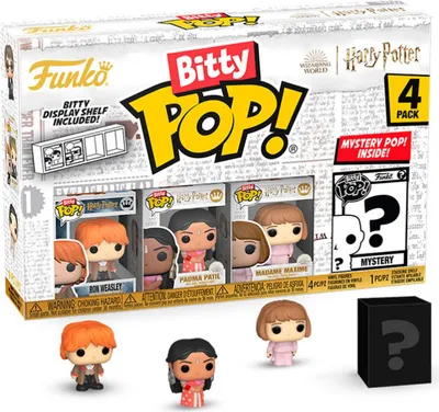 Immagine prodotto di Harry Potter e il Calice di Fuoco Bitty POP! figure in vinile 4-pack Ron 2,5 cm