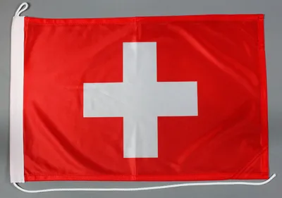 Produktbild von Bootsflagge Schweiz 30x45 cm Motorradflagge Bootsfahne
