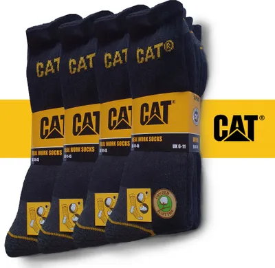 Produktbild von CAT Caterpillar 24 Paar Arbeitssocken in Schwarz in Größe 43-46, Strümpfe, Sonderposten,
