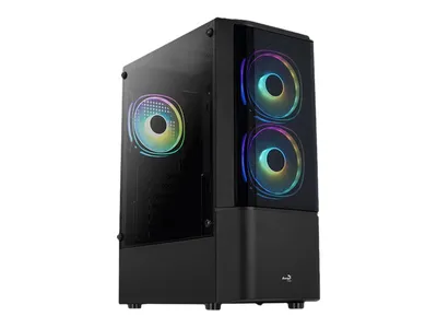 Produktbild von AeroCool Geh Midi Quantum v3 Black MicroATX/ATX/MiniITX