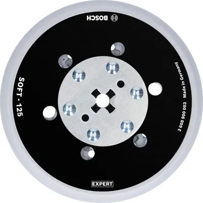 Produktbild von EXPERT Multiloch-Stützteller, 125mm, weich, M8+5/16