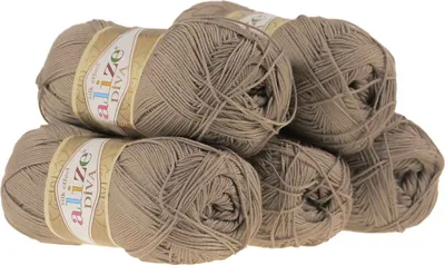 Produktbild von 5 x 100g Strickgarn ALIZE DIVA - Häkelgarn Wolle Sommer Stricken Häkeln