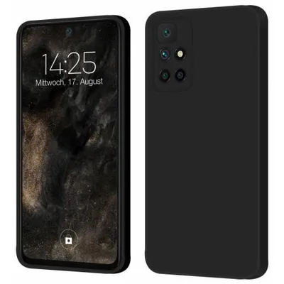 Produktbild von Liquid Silikon Hülle für Xiaomi - Farbe: Schwarz - Modellkompatibilität: Für Xiaomi Redmi 10