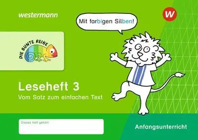 Produktbild von DIE BUNTE REIHE - Deutsch. Leseheft 3 - Silbenausgabe