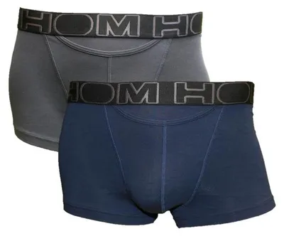 Produktbild von HOM Boxer Briefs HO1 Boxerlines #2 2er Pack in Grau und Blau
