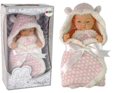 Produktbild von Süße Babypuppe mit rosa Schleife