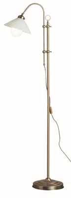 Image de Lampadaire Globo Lighting en métal finition laiton vieilli, 1x E27