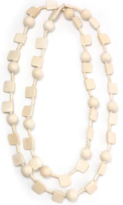 Produktbild von Lange Kette Henna mit Holzperlen von collezione alessandro
